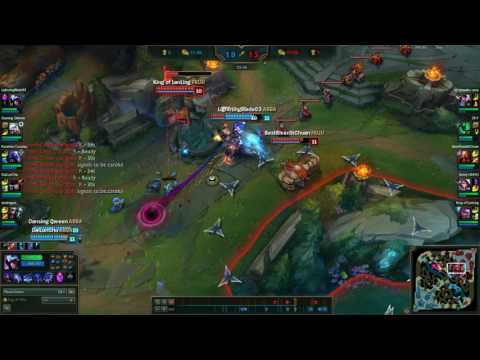 Chickenboy is so scared of Yasuo that he would rather dive 3 people under turret