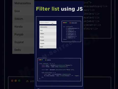 🔍 Search Filter In Javascript Javascript Javascripttutorial Search Filter Webdesign Coding