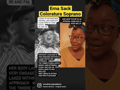 The INCREDIBLE VOICE That Was ERNA SACK Soprano Goals #soprano #vocaltechnique #vocalcoach #reaction