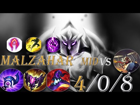 Malzahar Vs Corki Mid. He Started The Game With One Kill And Blue Buff, But...League Of Legends