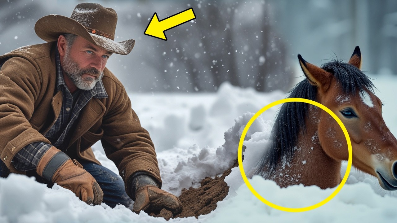 Farmer Rescues a Mustang Frozen in Snow—Then Uncovers a Millionaire’s Shocking Secret