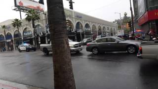 Police chase in Hollywood California