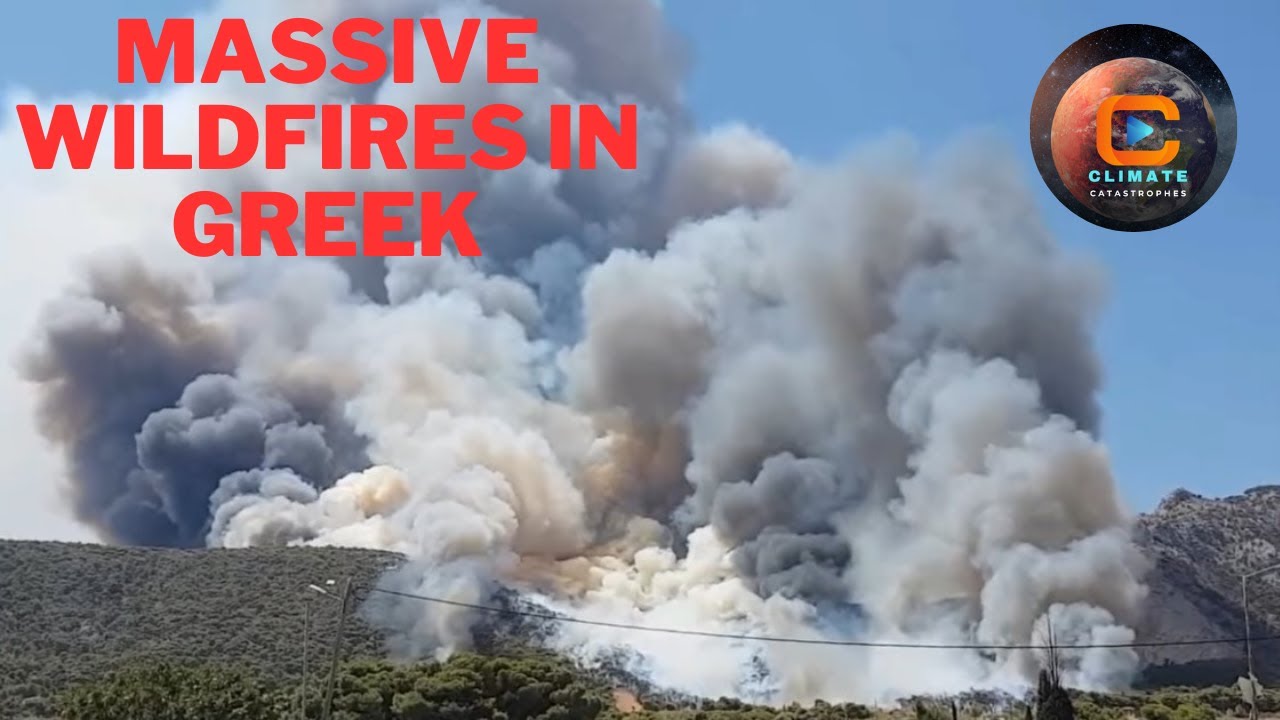 A massive forest fire in Greece, And the authorities are asking for international support.