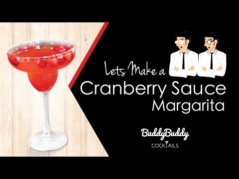 Cranberry Sauce Margarita Recipe for Thanksgiving by BuddyBuddy Cocktails