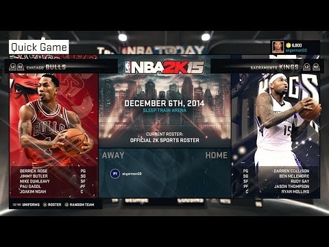 NBA 2K15 - Gameplay | PS4 - Chicago Bulls VS Sacramento Kings - Full Game
