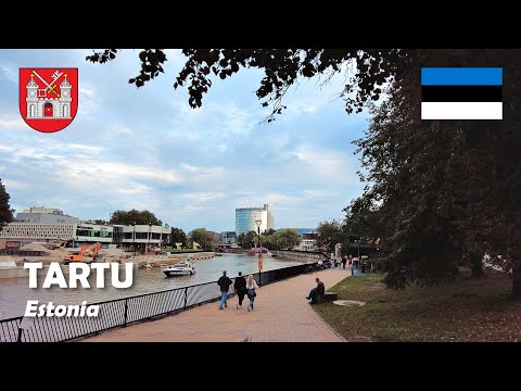 Tartu, Estônia. Último sábado à noite de agosto de 2023. 4K