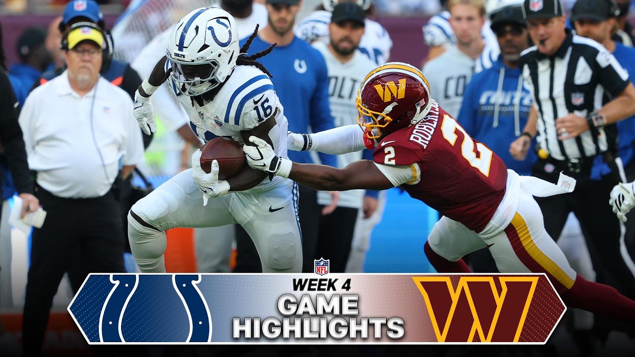 Indianapolis Colts vs. Washington Commanders Game Highlights | 2026 NFL Season Week 4