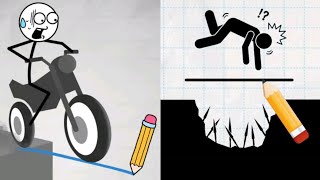 Draw Bridge Puzzle vs Draw 2 Save : Stickman Puzzle Gameplay 