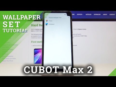 How to Change Wallpaper in Cubot Max 2 - Update Home Screen