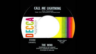 1968 HITS ARCHIVE: Call Me Lightning - The Who (mono 45)