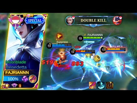 TOP GLOBAL BENEDETTA | BENEDETTA HYPER ROTATION | BENEDETTA GAMEPLAY MOBILE LEGENDS