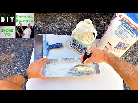 How to mix quickset joint compound by hand