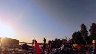 preview picture of video 'Farewell BBQ in Luleå's Beach'