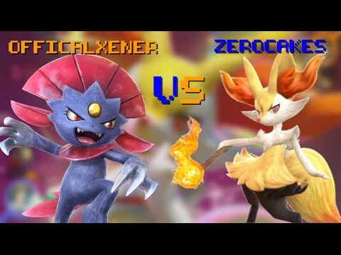 Pokken Tournament: OfficialXener (Weavile) VS Zerocakes (Braixen) (Online Gameplay)