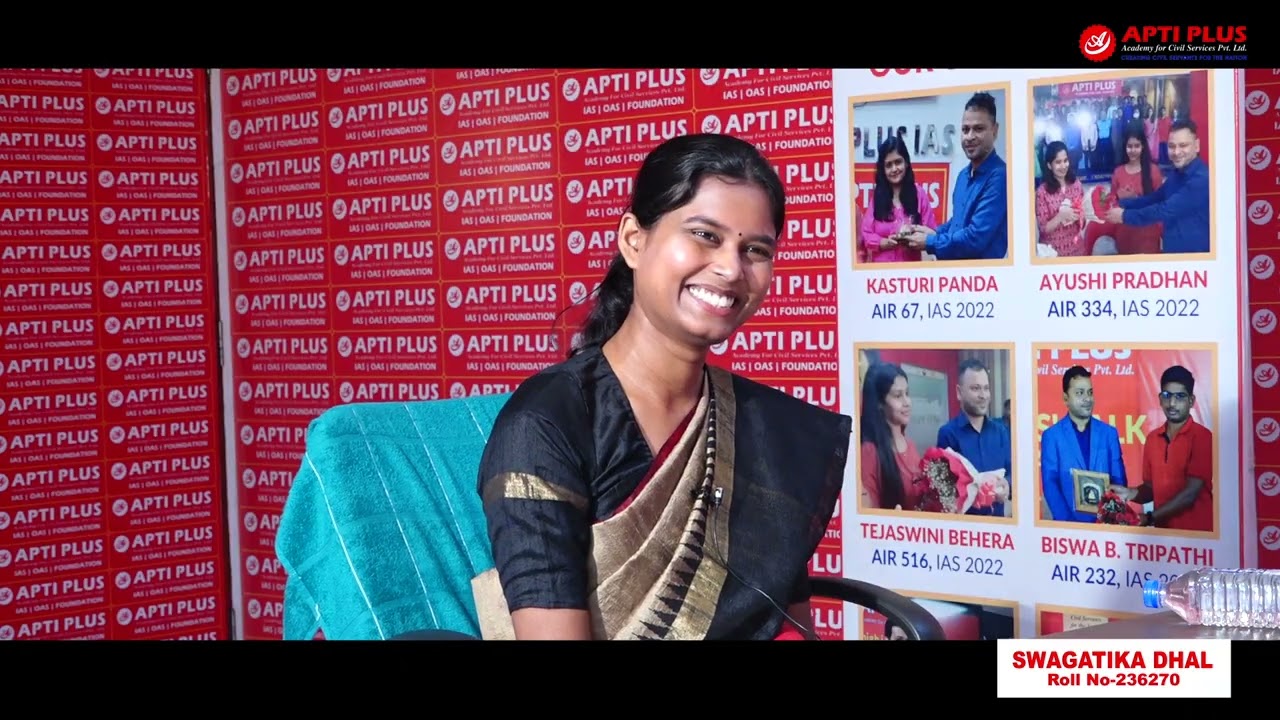 SWAGATIKA DHAL || RANK 20  || OAS 2024 || Mock Interview || APTI PLUS