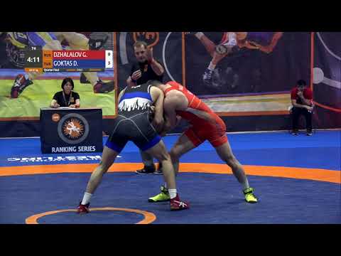 1/4 GR - 87 kg: G. DZHALALOV (RUS) v. D. GOKTAS (TUR)