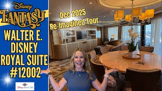 Concierge Walter E. Disney Royal Suite UPDATED | 12002 Full Tour | Fantasy | Disney Cruise Line