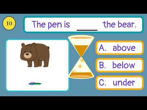 Prepositions of Place | Quiz for kids