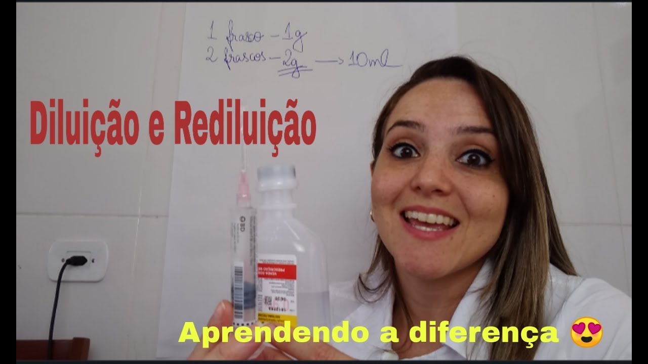 O que significa DILUIR PARA 10 ML - Cálculo de Medicação - Aula 13