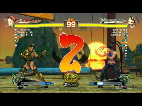 SSF4 AE: KIRITAMPOPO (Cammy) vs RYO ren0624 (Ibuki) - Ranked Match (720p HD)