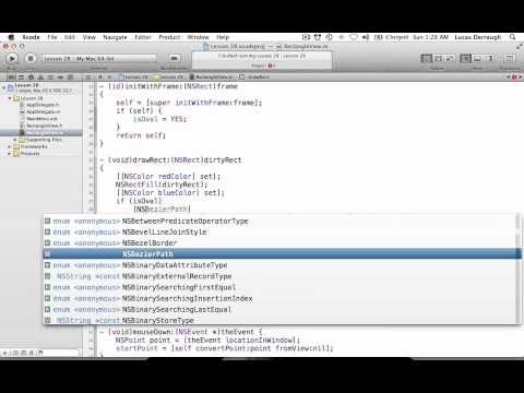 Cocoa Programming L28 - Keyboard Events