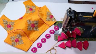 Designer Princesscut model blouse stitching part-2 /Boat neck design stitching easy method