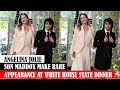 Angelina Jolie Son Maddox Make Rare Appearance At White House State Dinner