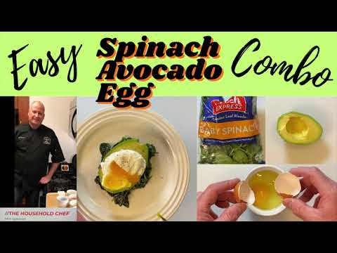 Easy Spinach Avocado Egg Combo - Tasty, Healthy, Easy and Satisfying