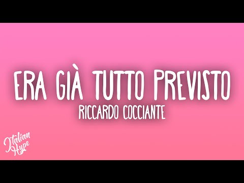 Riccardo Cocciante - Era già tutto previsto