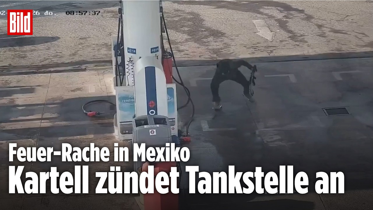 KARTELL ZÜNDET TANKSTELLE AN! Gewaltausschreitungen in Mexiko gehen weiter