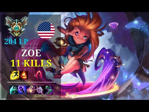 Zoe Support vs Yuumi - 11 kills - Phat Alado Bro NA Grandmaster (204 LP) Patch 11.5