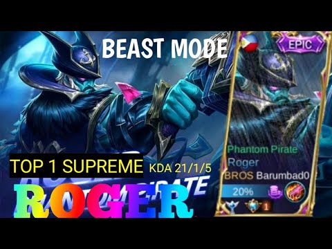 TOP 1 SUPREME ROGER (Barumado) BEAST MODE ROGER MVP WOLF KING