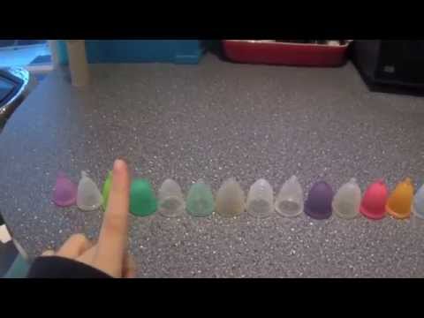 Menstrual cup comparison, all my cups together!!!