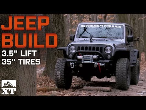 Jeep Wrangler (2007-2017 JK) 3.5\" RC Lift Kit, 35\" Tires and Rugged Ridge Bumpers Review & Install