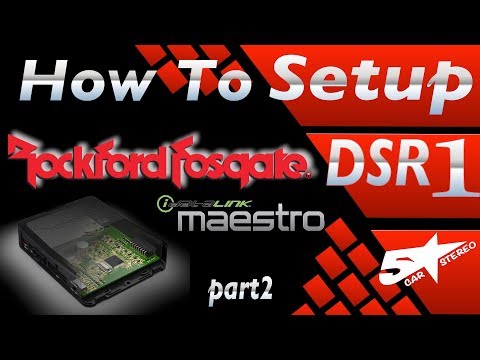 How to setup The Rockford Fosgate idataLink Maestro DSR1 DSP