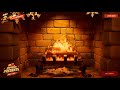 Fortnite Winterfest Relaxing Cozy Fireplace in Cabin 4K 1 Hour