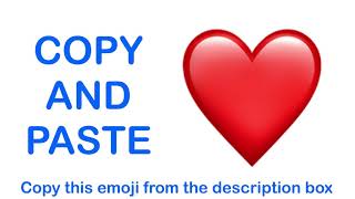 Red Heart EMOJI ( APPLE ) - COPY and PASTE EMOJIS ❤️