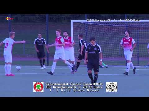 Niederrheinpokal Saison 2018 19 Runde 2 ESC Rellinghausen 06 vs  VFB 03 Hilden 5 9 2018