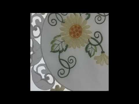 Салфетка нежный подсолнух размер 30*30 круглая SX