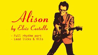 Alison by Elvis Costello | Rhythm and Lead Guitar Lesson