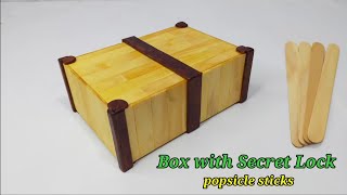 How to make popsicle stick box
