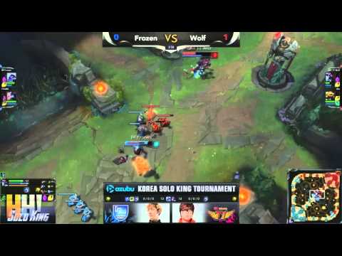 Frozen vs Wolf - Game 2 - "The Solo King" Korean 1vs1 Tournament