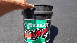 Comparing Home Depot Latex-it Driveway Coating with Menards Sealbest 200 Sealer & Filler