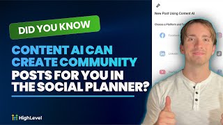 Did You Know Content AI Can Create Community Posts for You in the Social Planner?