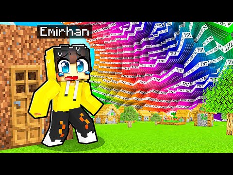 MEGA TNT TSUNAMI AGAINST SHELTER BUILT IN 10 SECONDS! 🌊 | Minecraft