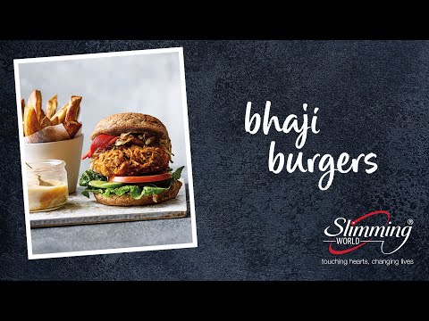 Slimming World vegan bhaji burger recipe - 8½ Syns each (deduct 6 Syns if using Healthy 'b' choice)