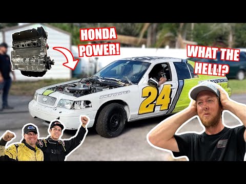 We STOLE Cleetus's Crown Vic and K-SWAPPED It!