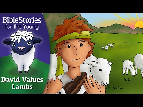 Day 91 David Values Lambs More Than His Life ~ Daily Bible Stories for Children & Learners