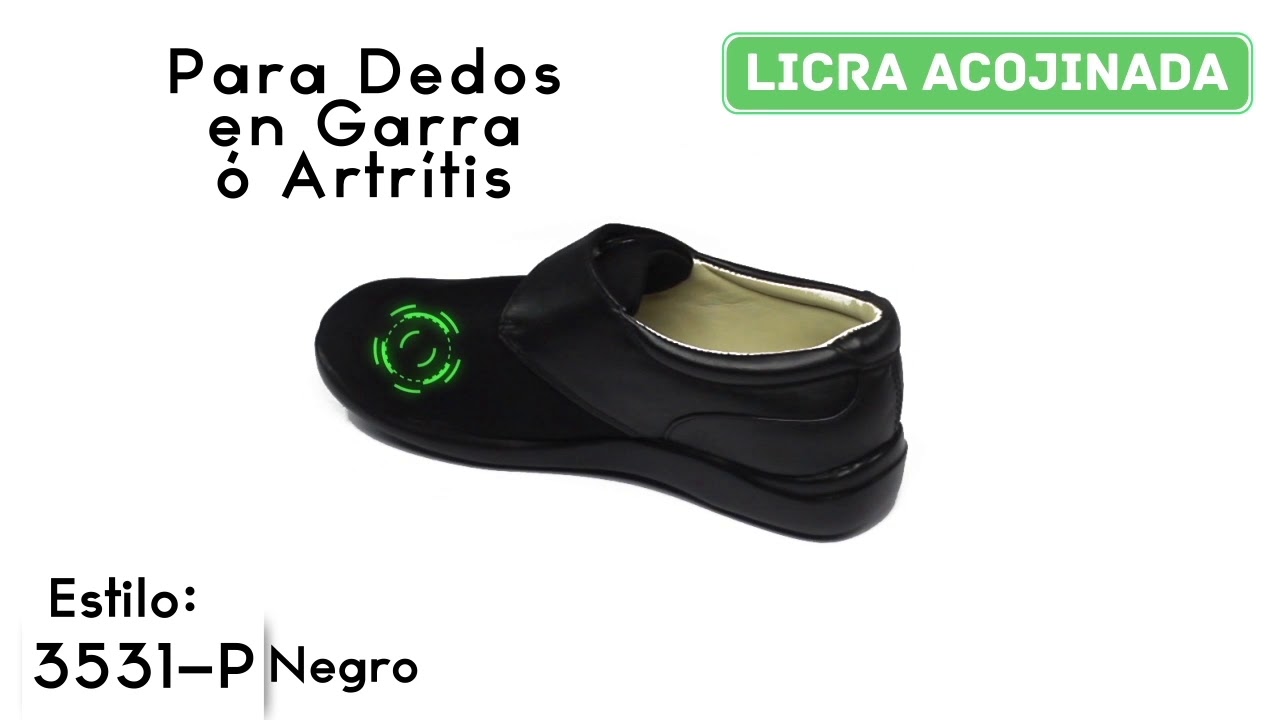 Calzado especial para pie artritico, muy delicado, dedos en garra y juanetes