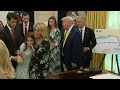Trump S Press Interaction Cut Short After Girl Faints In Oval Office AFP